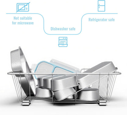 Stainless Steel Snack Containers for Kids Adults, 2 Pack 2 Compartment Metal Snack Containers Box with Lid, Reusable Food Storage Container, Leak Proof, Grab and Go, Blue