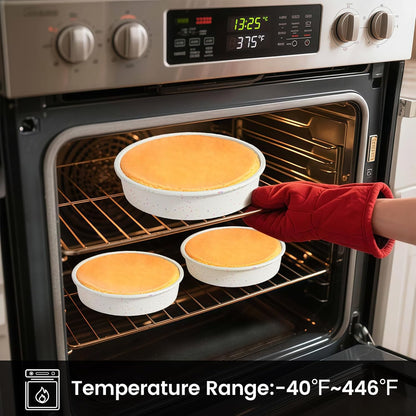 6 Inch Silicone round Cake Pan with Metal Reinforced Frame, Nonstick Silicone Springform Pan for Baking Suitable for Making Layers, Cheese & Chocolate Cakes