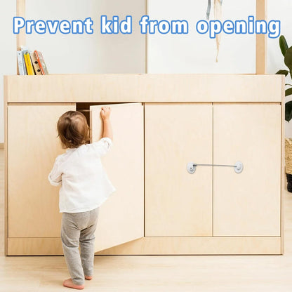 6 Pack Refrigerator Locks with 12 Keys,Child Safety Fridge,Refrigerator Lock Combination,Mini Fridge,File Drawer,Toilet Seat Lock with Strong Adhesive (White)