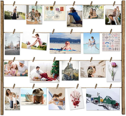 1.4 Inch Mini Clothes Pins for Photo, 130 Pcs Small Clothes Pins, Wooden Clothespins for Baby Shower, Party, Crafts DIY Project
