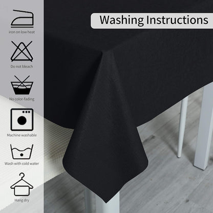 Vinyl Tablecloth for Picnic Camping Outdoor, 100% Waterproof Oil-Proof Spill-Proof PVC Table Cloth, Wipeable Thick Square Tablecloth Cover (54 X 54 Inch, Grey Blue)
