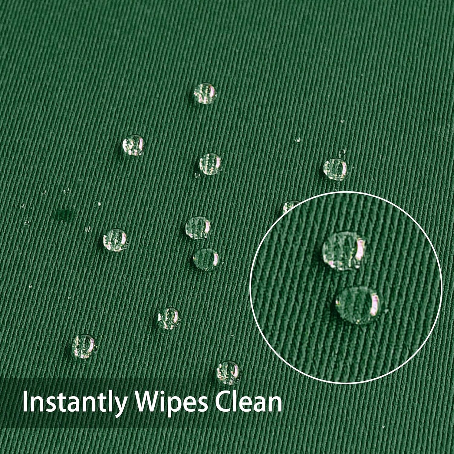 210GSM Square Green Table Cloth, Christmas Decorations Waterproof Tablecloth, Table Cover Protector for Holiday Party Use (Blackish Green,60 X 60 Inch)