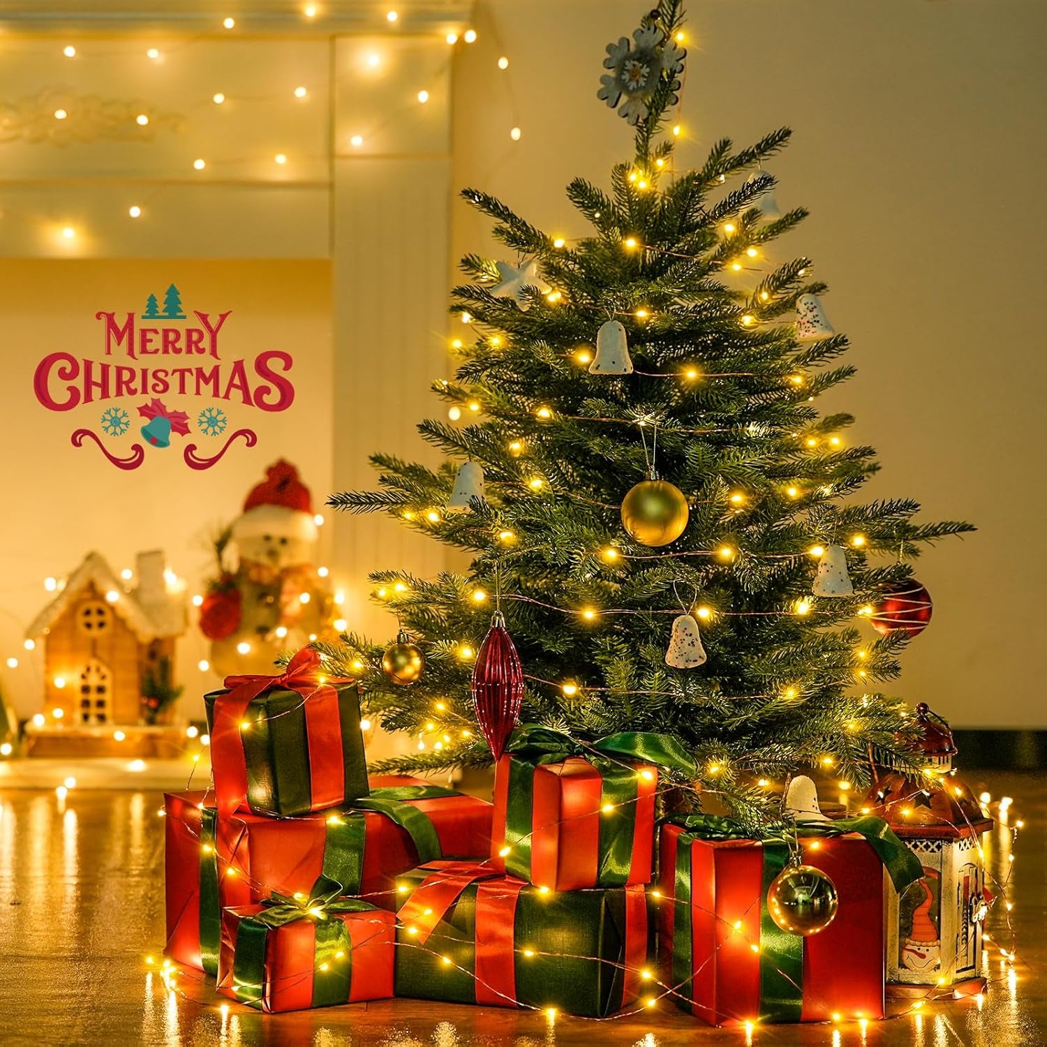 200 LED Plug in Fairy Lights for Bedroom, 8 Modes Warm White Classroom Lights Indoor with Wheel, 66 Ft Remote Control Twinkle String Lights for Classroom Dorm Party Gift Decor