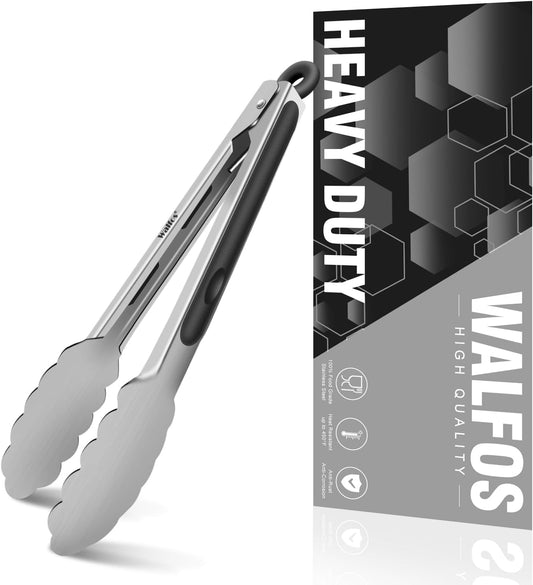 7 Inch Small Kitchen Tongs for Cooking, Mini Silicone Serving Tongs, Great for Cooking, Salad, Grilling, Pasta, Steaks, Vegetables