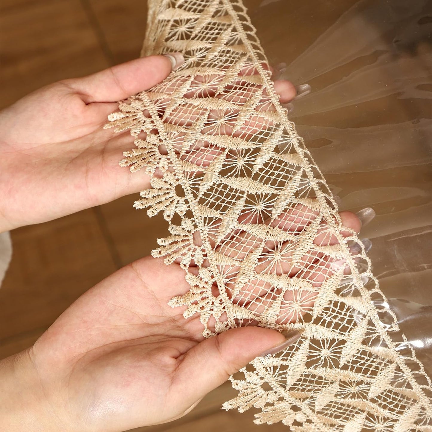 Clear Vinyl Tablecloth Protector Waterproof/Oil-Proof Plastic Square Transparent Sheet Table Cover (54X54 Inch)