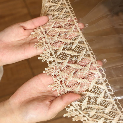 Clear Vinyl Tablecloth Protector Waterproof/Oil-Proof Plastic Square Transparent Sheet Table Cover (54X54 Inch)