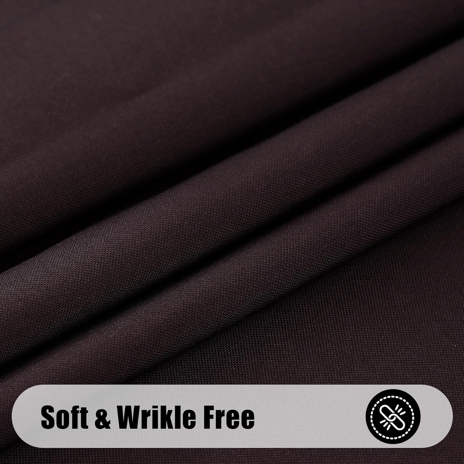 Rectangle Table Cloth, Waterproof Anti-Scratch Polyester Tablecloth, Decorative Washable Fabric Table Cover for Dining, Buffet, Parties and Outdoor, 60X84, Coffee