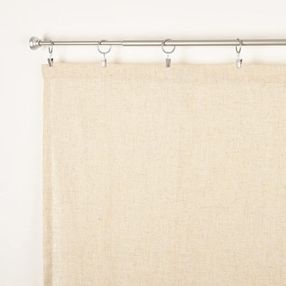 2 Pack Spring Tension Rod, 1/2-Inch Decorative Tension Drapery Rod for Window, Nickle, (17-26 Inches)