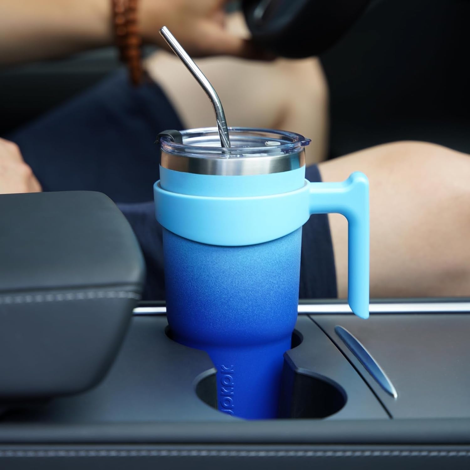 20 Oz Tumbler with Handle Stainless Steel Insulated Tumbler with Lid and Straw Travel Coffee Cups for Women and Men,Army Green