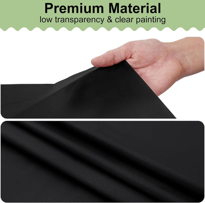 6 Packs Disposable Plastic Table Cloth, 54 X 108 Inch Waterproof Rectangle Tablecloth, Leakproof & Sturdy Decorative Table Covers for Picnic, Party and Outdoor, Black