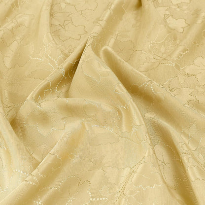 Rectangle Thanksgiving Tablecloth, Waterproof Jacquard Fall Table Cloth, Damask Cloth Table Cover for Harvest Decor (60" X 102", Yellow Maple Leaf)