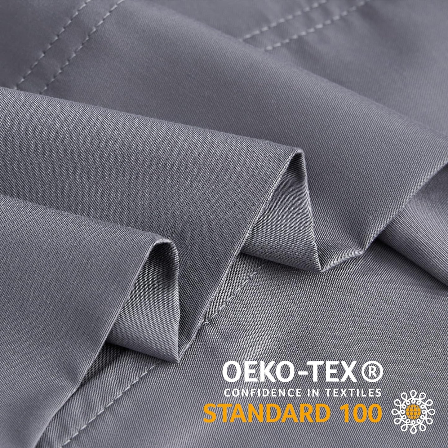 Body Pillow Cover, Rayon Made from Bamboo, Cooling Body Pillow Pillowcase for Hot Sleepers and Night Sweats, Breathable & Silky Soft Full Long Pillow Case Cover (Grey, 20X54 Inches)