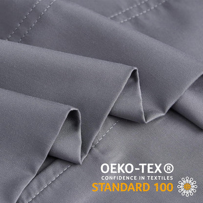 Body Pillow Cover, Rayon Made from Bamboo, Cooling Body Pillow Pillowcase for Hot Sleepers and Night Sweats, Breathable & Silky Soft Full Long Pillow Case Cover (Grey, 20X54 Inches)