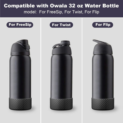 Silicone Boot for Owala Water Bottle 24 Oz 32 Oz 40 Oz, Anti-Slip Protective Sleeve for Freesip/Twist/Flip Stainless Steel Water Bottles Accessories