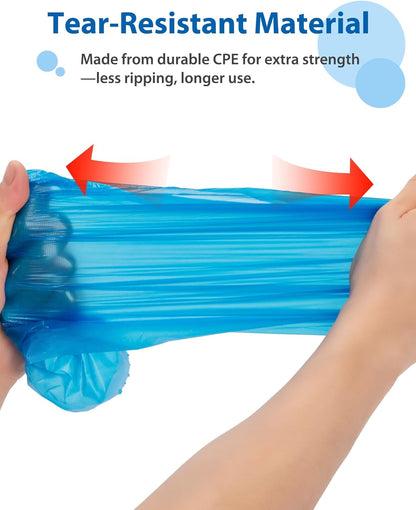 Shoe Covers Disposable Non-Slip, Waterproof Boot Covers with Compact Roll for Easy Storage, 100 Pack Plastic Shoe Covers for Indoor Use, Home Cleaning,Visting, One Size Fits Most