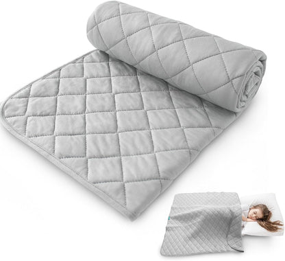 Toddler Comforter & Crib Toddler Blanket, Super Soft Quilted and Lightweight down Alternative Crib Comforter, 30X40 Inches, Grey