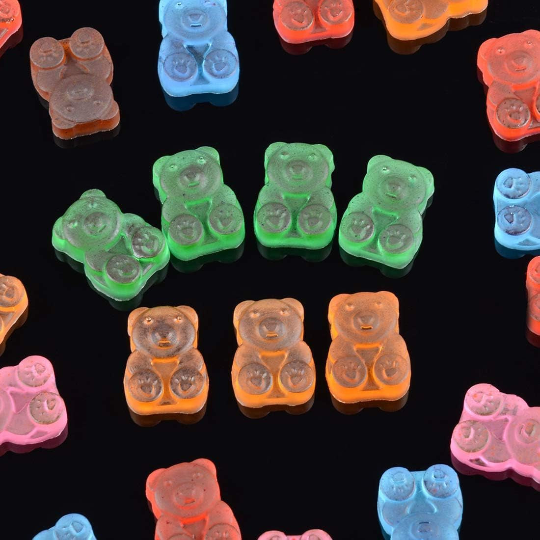 Gummy Bear Molds Candy Molds - 1 Inch Gummy Molds Bear Large Chocolate Molds Silicone 4 Pack LFGB Pinch Test Approved Best Food Grade Silicone