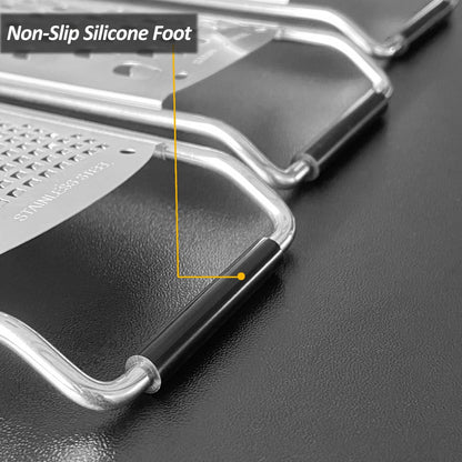 Professional Zester Grater Extra Coarse for Potato, Zucchini, Carrot, Apple, Cabbage and Cheese, Kitchen Grater with Razor-Sharp Stainless Steel Blade (Extra Coarse)