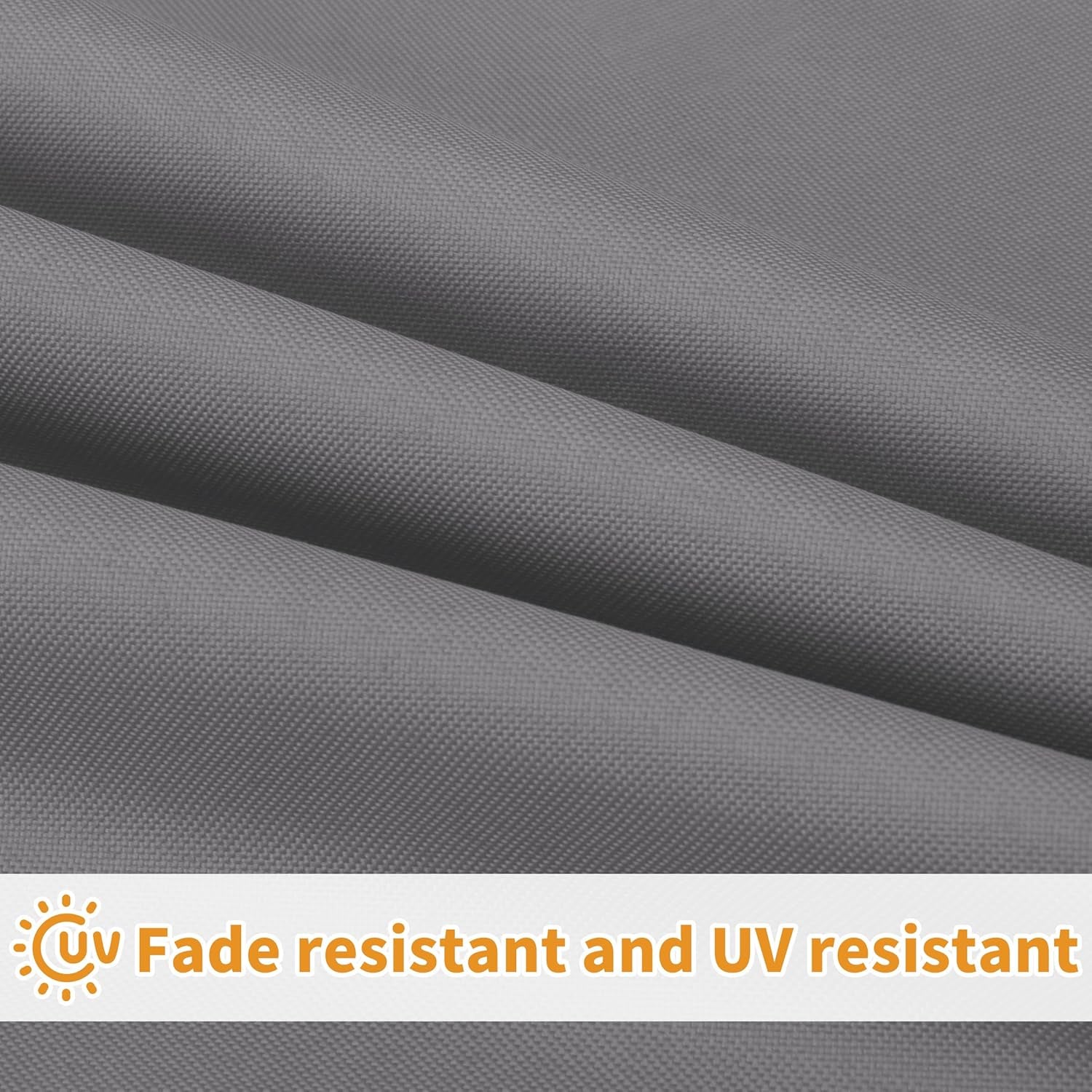 42X18X3 Inch Waterproof Outdoor Couch Bench Cushion Covers Only Replacement Non-Slip Patio Seat Cushion Slipcover with Zipper and Adjustable Straps Gray