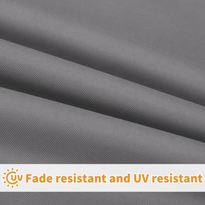 42X18X3 Inch Waterproof Outdoor Couch Bench Cushion Covers Only Replacement Non-Slip Patio Seat Cushion Slipcover with Zipper and Adjustable Straps Gray