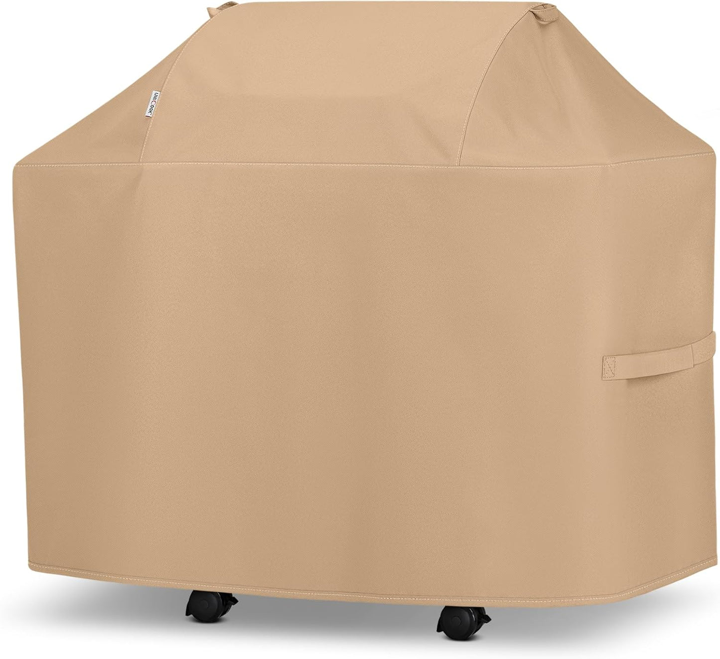 BBQ Grill Cover for Outdoor Grill 48 Inch, Heavy Duty Waterproof 2 Burner BBQ Cover, Compatible with Weber Char-Broil and Nexgrill Gas Grills, All Weather Protection, Light Brown