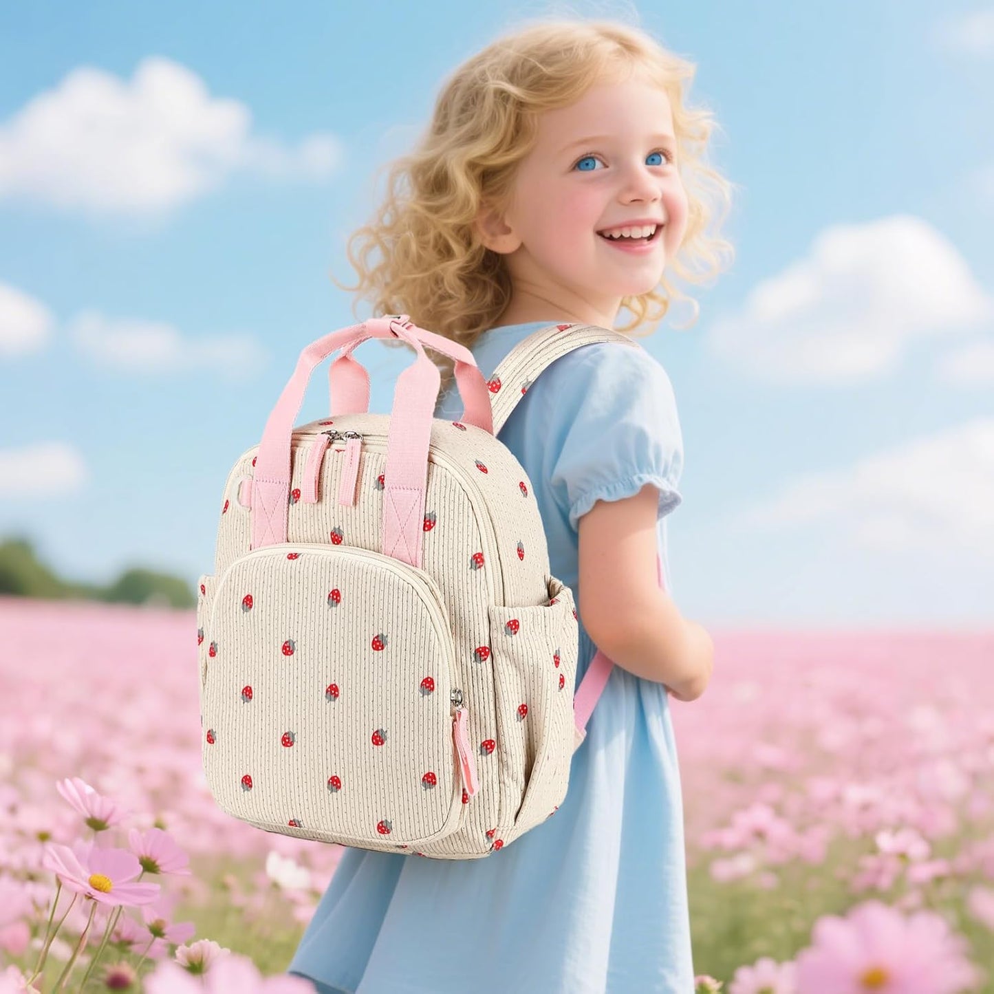 Toddler Backpack for Girls Boys 2-4 Cute 12" Preschool Kindergarten Backpacks Kids Daycare Bags School Travel