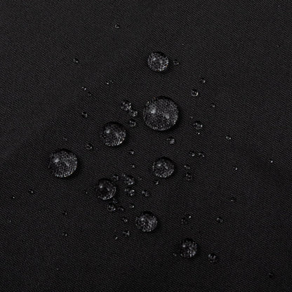 Waterproof Fabric Shower Curtain Soft Hotel Quality - 3 Magnets at Bottom, Premium Black Shower Curtain Liner for Bathroom, Light-Weight Cloth & Washable - 72X72, Black