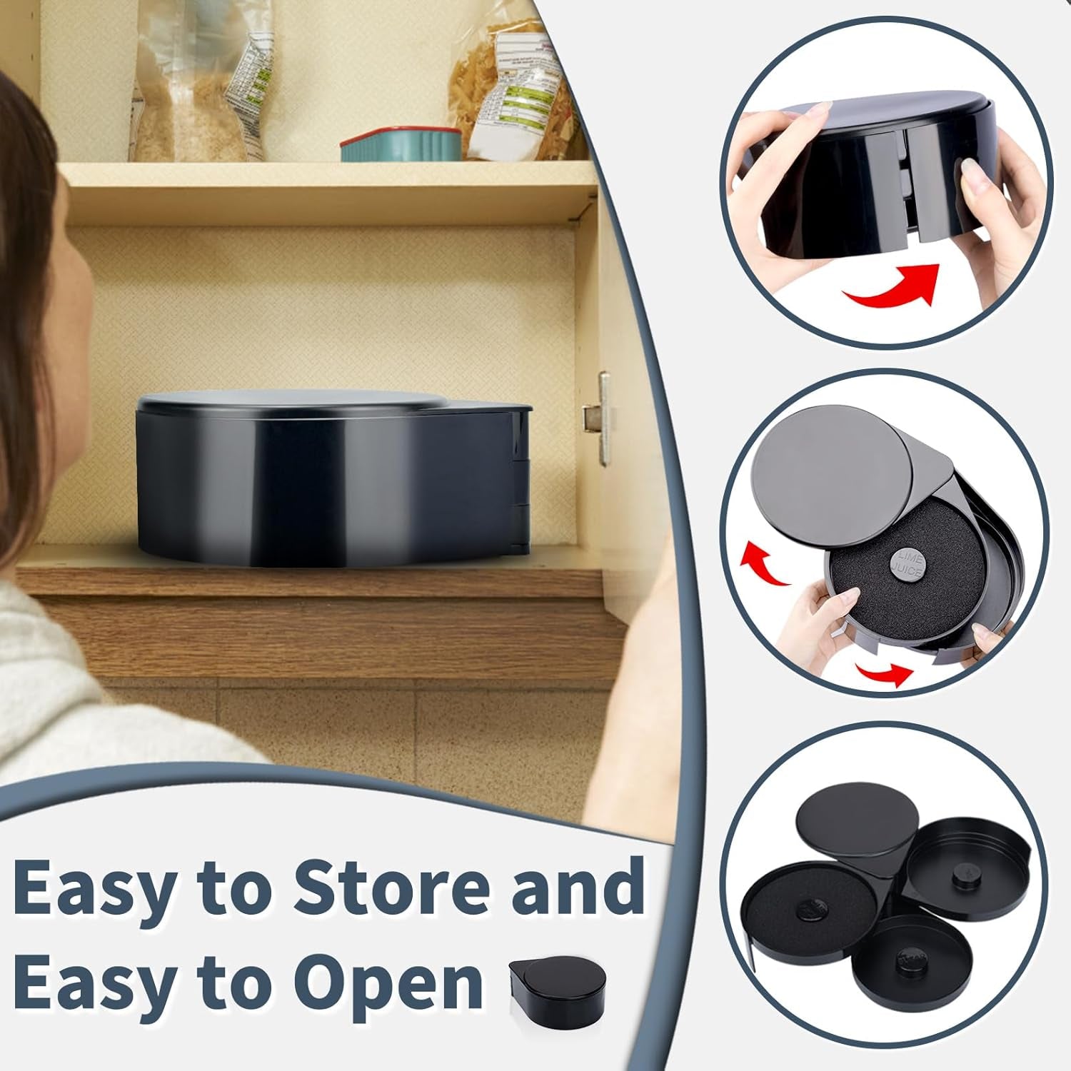 Margarita Salt Rimmer Set, New Upgraded 1 Pack 3 Tier Bar Glass Rimmer Black Plastic Sugar and Salt Rimmer Box with Sponge for Cocktail Bartender Tool