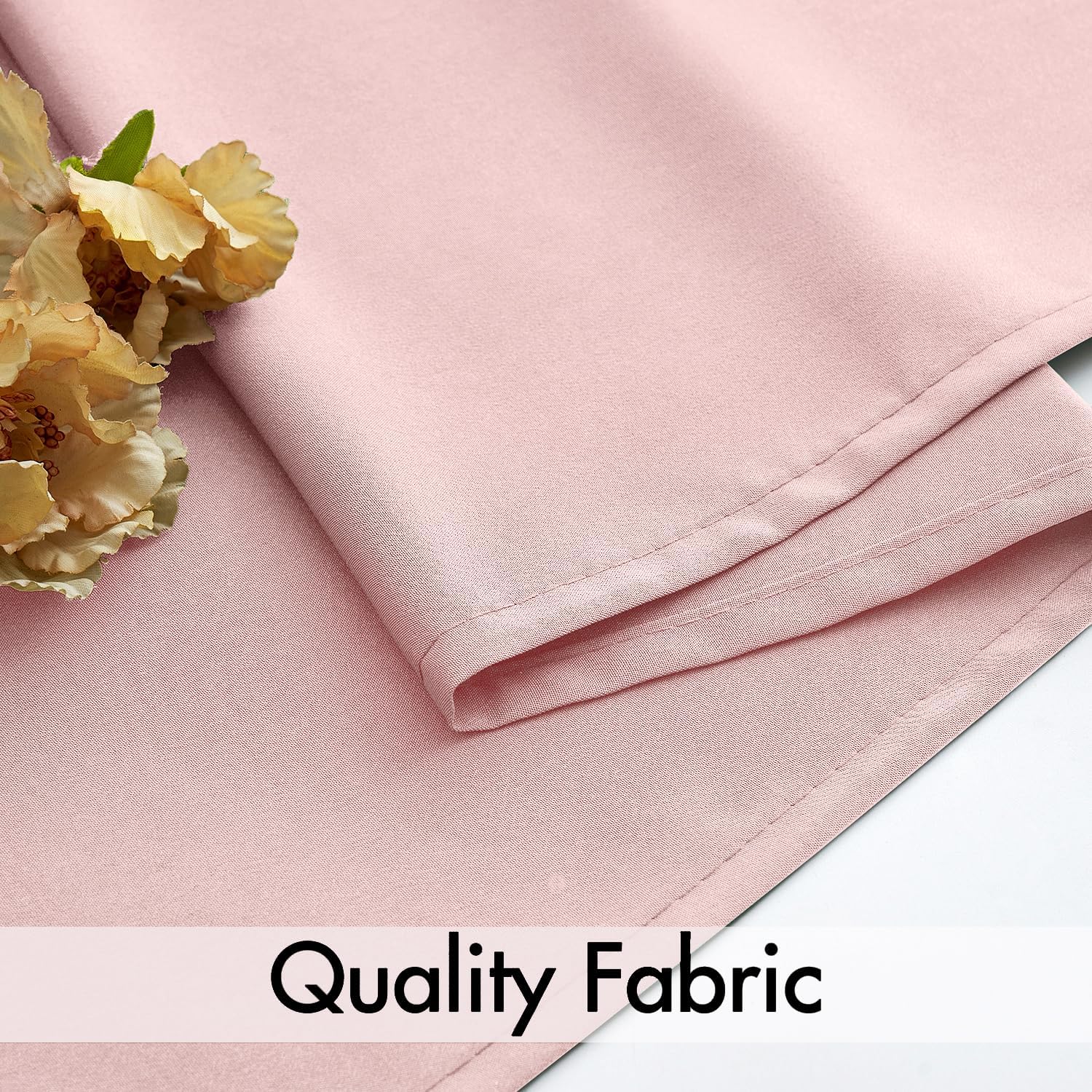 Baby Pink Privacy Sheer Curtains That Let Light in 84 Inches Long Non-See-Through Semi Sheer Curtain Light Filtering Window Curtains Drapes for Living Room Bedroom 2 Panels Set