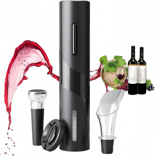 Electric Wine Bottle Opener, 4 Pack Battery Operated, Easy to Use, Perfect for Home, Restaurants & Travel, Wine Lovers & Host