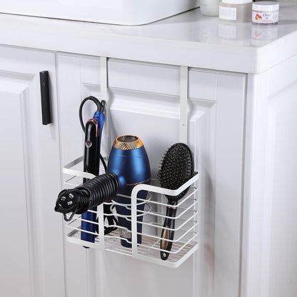 Adjustable Height Hair Dryer Holder - Professional Hair Tool Organizer for Bathroom Storage of Hot Styling Tools, Including Hair Dryer, Flat Iron, Curling Iron, and Straightener