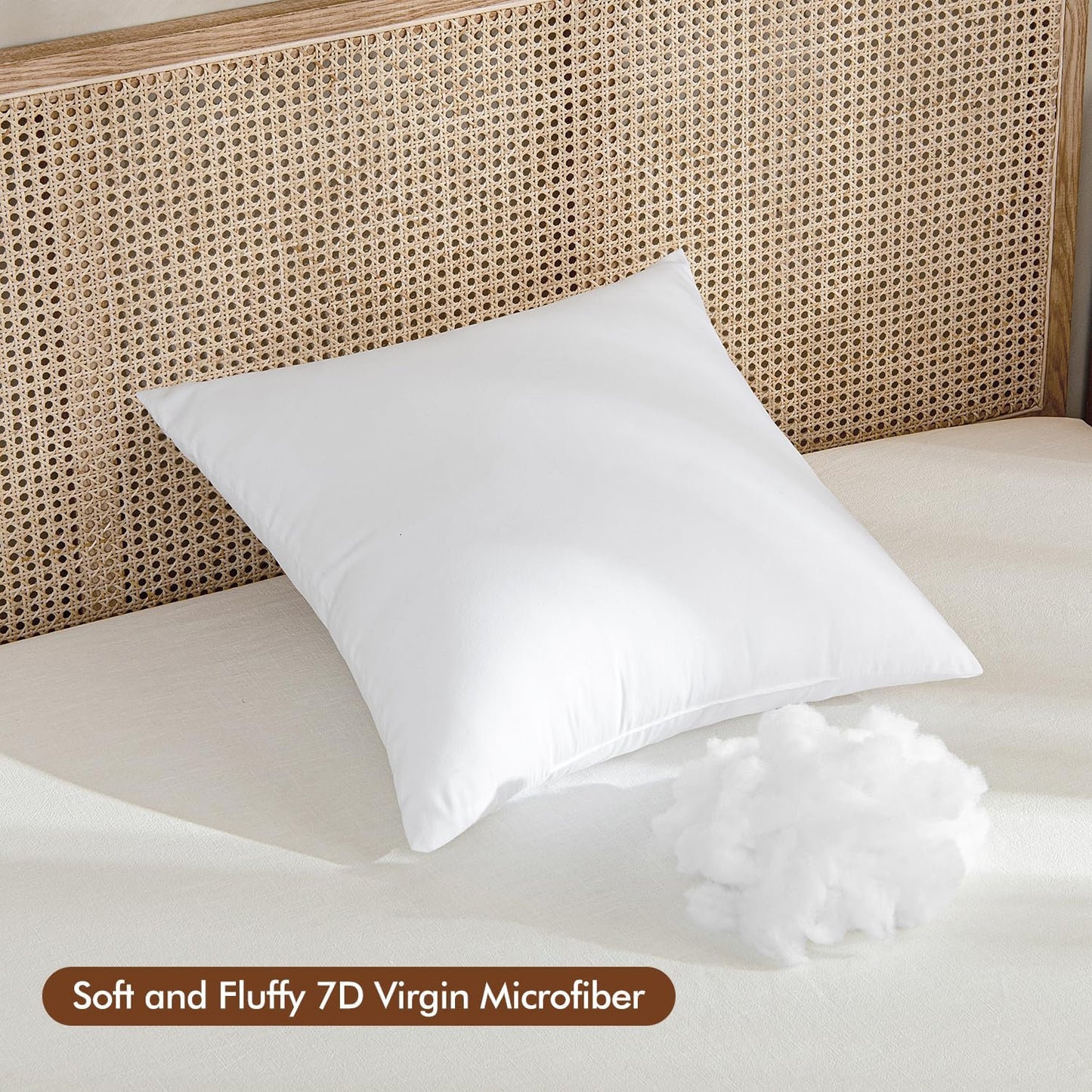 20X20 Inch Throw Pillow Insert Premium Throw Pillow Polyester Microfiber Stuffer Pillow for Sofa Bed Couch