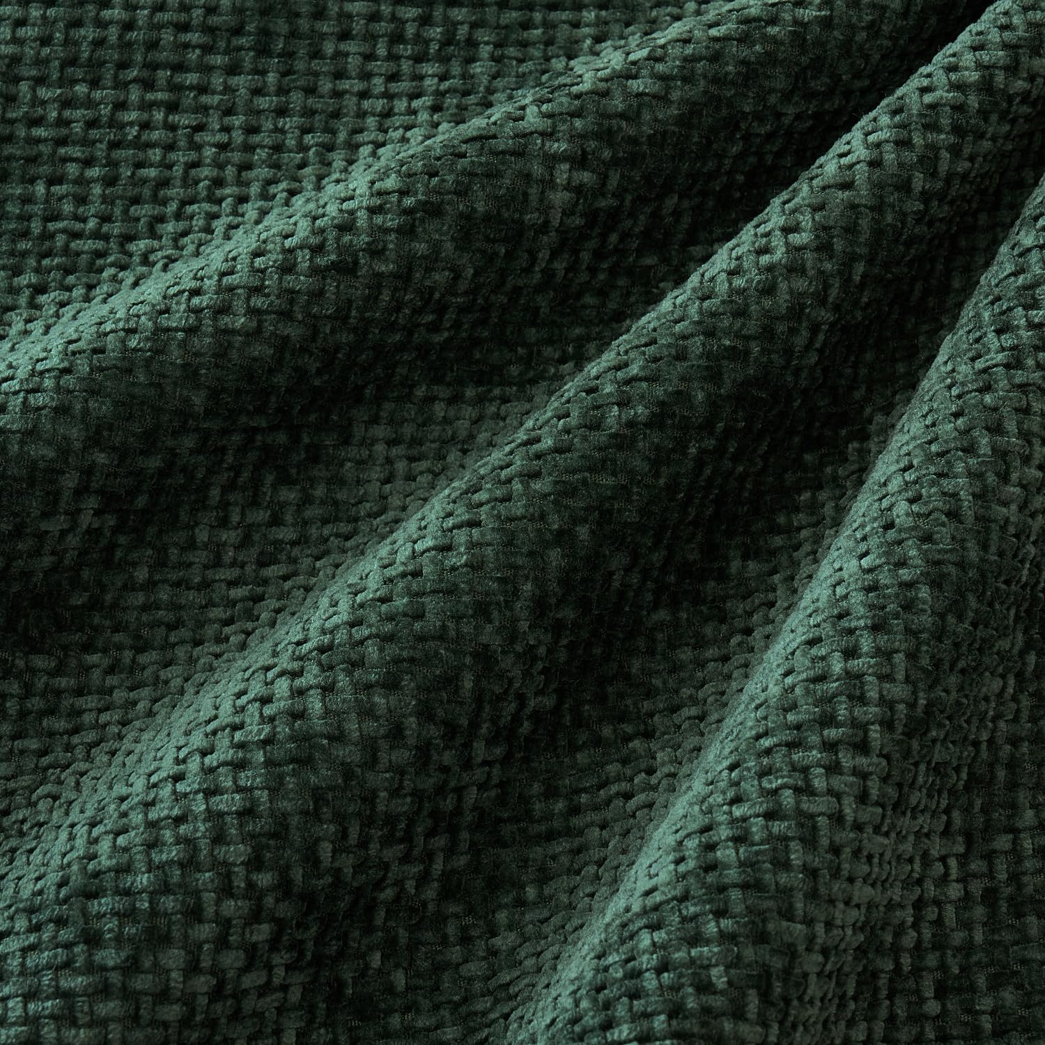 Christmas Green Pack of 4 Couch Throw Pillow Covers 18X18 Inch Soft Decorative Chenille Pillow Covers Farmhouse Accent Cushion Covers for Boho Home Decor Sofa Bedroom Living Room