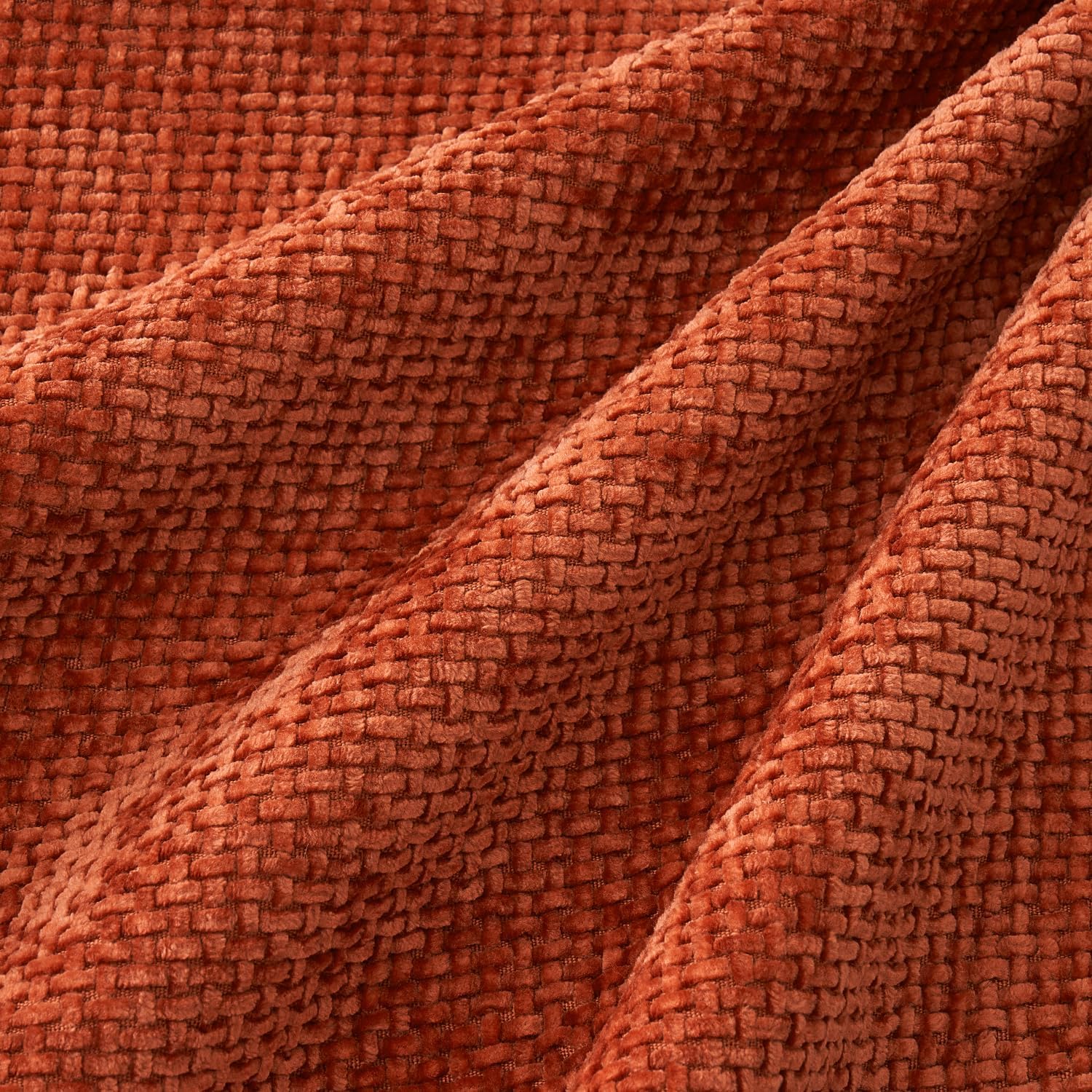 Fall Pack of 4 Couch Throw Pillow Covers 18X18 Inch Burnt Orange Soft Decorative Chenille Pillow Covers Farmhouse Accent Cushion Covers for Boho Home Decor Sofa Bedroom Living Room