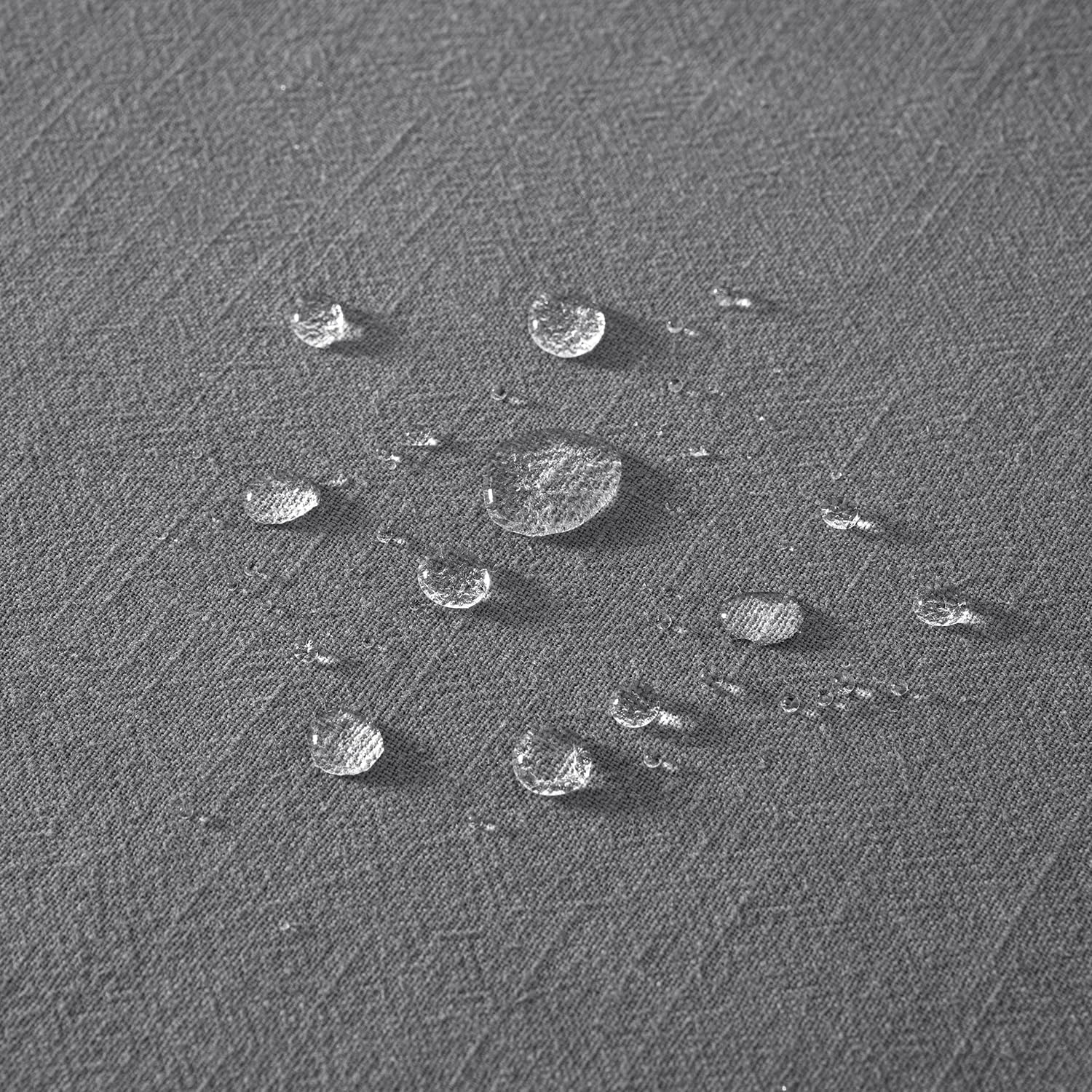 Linen Cotton Blend Tablecloth Rectangle, Luxury Waterproof Stain Resistant Durable Farmhouse Oblong Table Cloth for Dining Party Christmas Weddings Birthday, 52 X 84 Inch, Light Grey