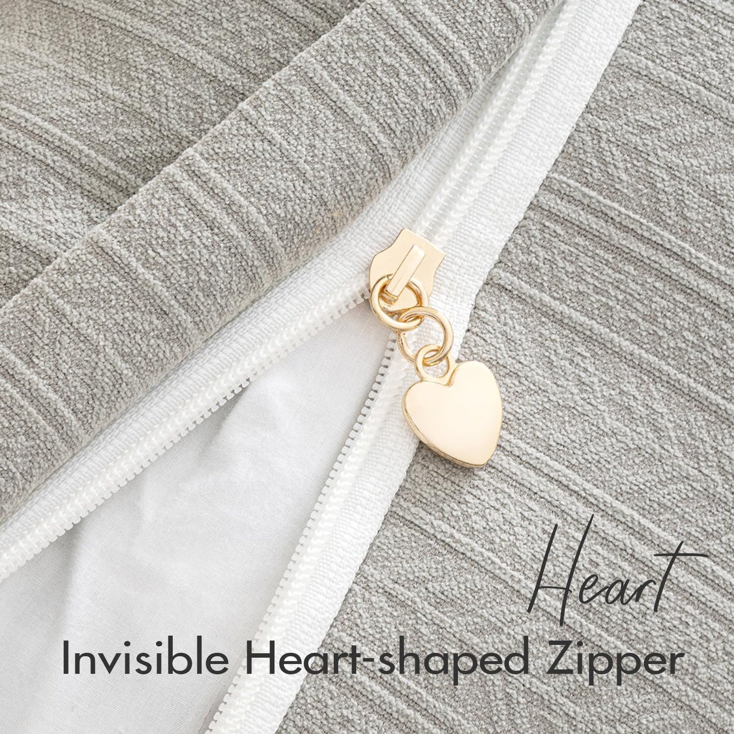 20X20 Inch Grey Decorative Couch Pillow Covers Set of 2 Chenille Throw Pillow Covers Farmhouse Cushion Cases with Elegant Design for Home Decor Sofa Bedroom Living Room