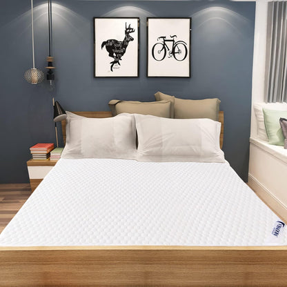 Twin Mattress Protector Waterproof Cooling Twin Size Mattress Cover Pad for Kids, Viscose 3D Air Breathable Fabric, Noiseless, Fitted 8-14 Inch Deep Pocket