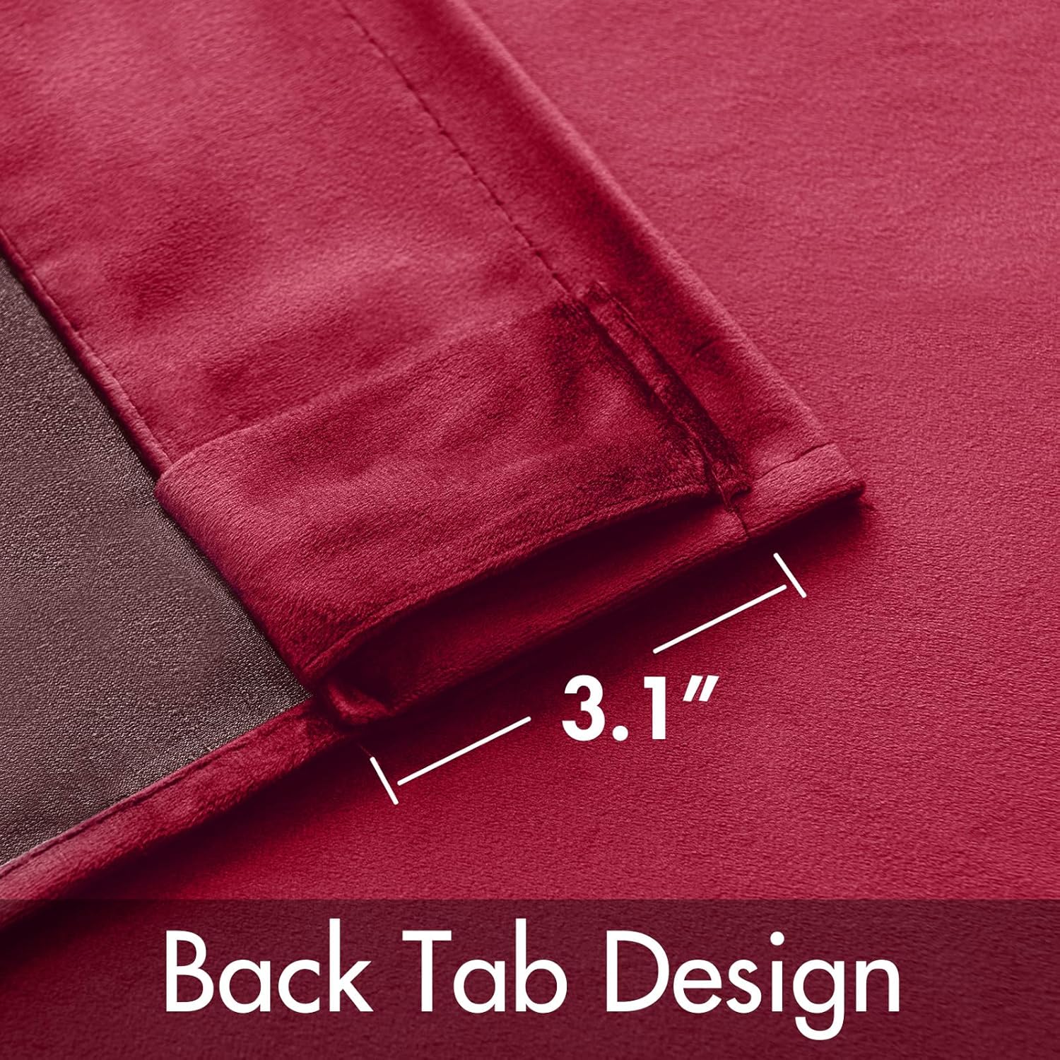 Hot Pink Velvet Curtains 84 Inches - Luxury Blackout Curtains for Bedroom Living Room Thermal Insulated Super Soft Window Drapes Rod Pocket & Back Tab, W52 X L84 Inches, 2 Panels