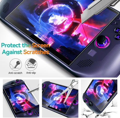 2 Pack Screen Protector for Lenovo Legion Go S Handheld 2025 with Alignment Frame, Tempered Glass, 8 Inch Full Coverage, Transparent Ultra HD, Anti-Scratch, Anti-Fingerprint