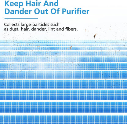 2 Pack MK-01 MK-06 TZ-K1 True HEPA Replacement Filter Compatible with MK-01 MK-06, Tolife TZ-K1, POMORON MJ001H, EPI081/EP1081 and Intelabe EPI080/EP1080 Air Purifier