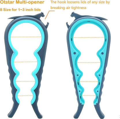 Latest Jar Opener with 4 Rubber Jar Gripper Pads for Weake Hands Senior with Arthritis Hands and Children