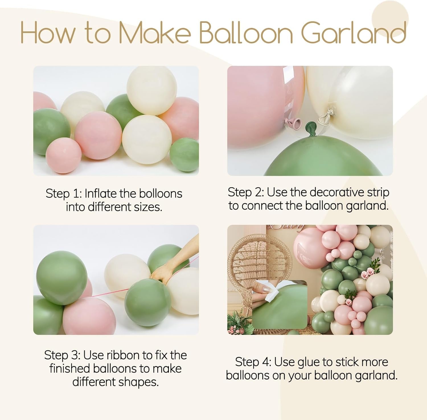 141Pcs Pink and Green Balloon Arch Garland Kit with Sage Green Pastel Pink Sand White Balloons for Birthday Bridal Shower Party Boho Baby in Bloom Baby Shower Decorations