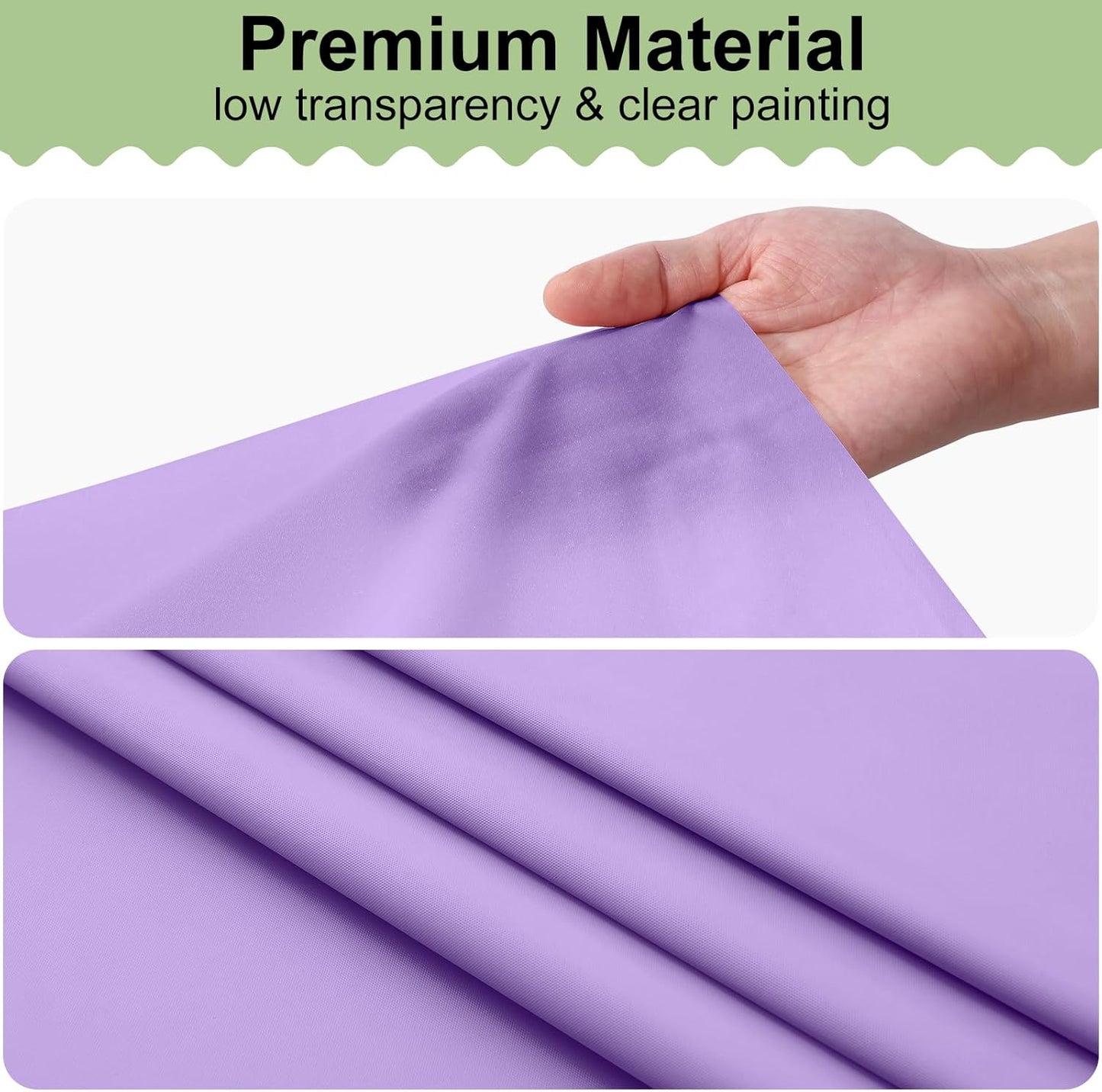 6 Packs Disposable Plastic Table Cloth, 54 X 108 Inch Waterproof Rectangle Tablecloth, Leakproof & Sturdy Decorative Table Covers for Picnic, Party and Outdoor, Lavender