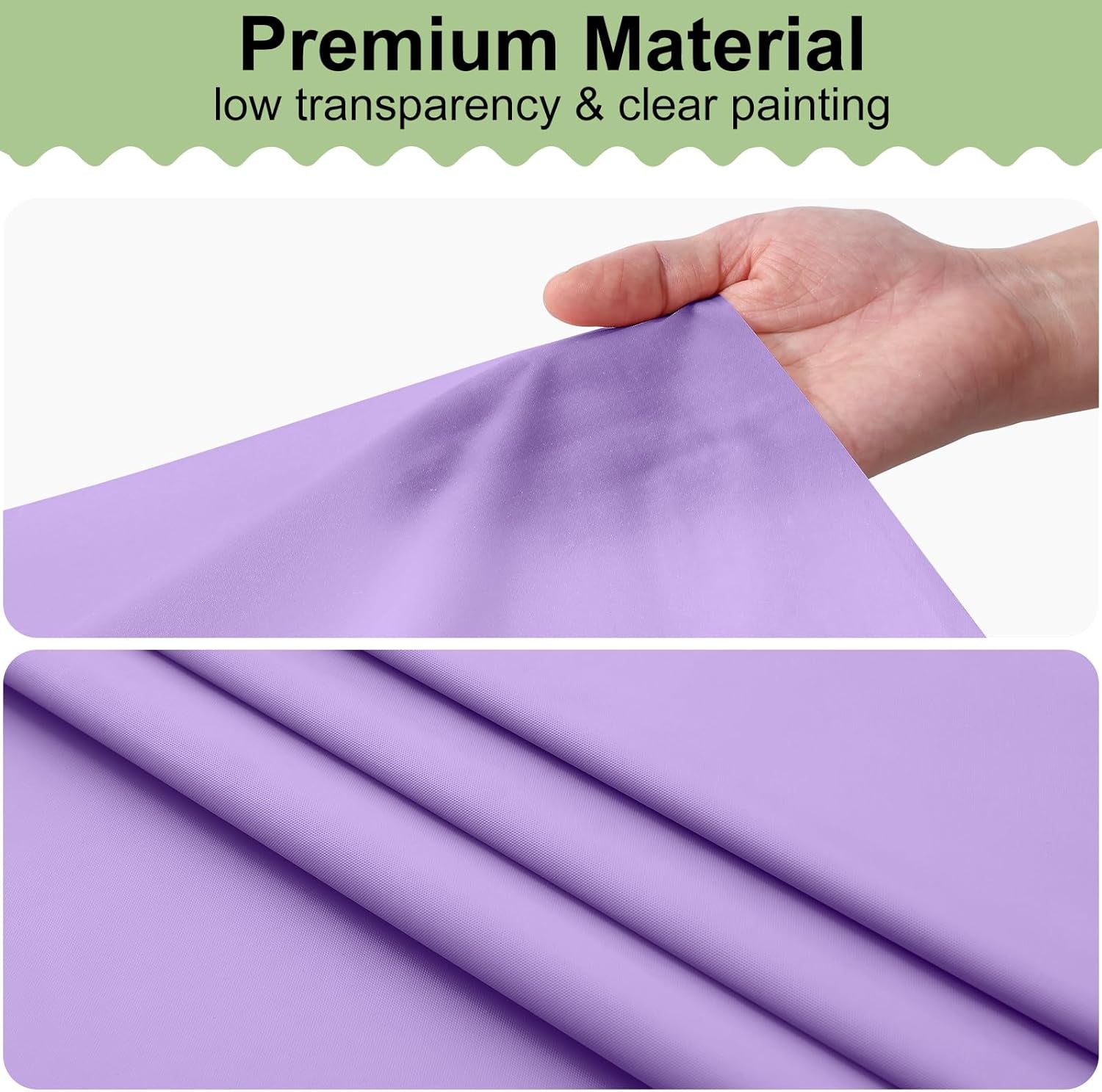 6 Packs Disposable Plastic Table Cloth, 54 X 108 Inch Waterproof Rectangle Tablecloth, Leakproof & Sturdy Decorative Table Covers for Picnic, Party and Outdoor, Lavender