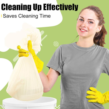 Beige Waterproof Disposable Tablecloths - 6 Pack, 54 x 108 Inch Rectangular Covers for Events, Durable and Leakproof Plastic Table Covers