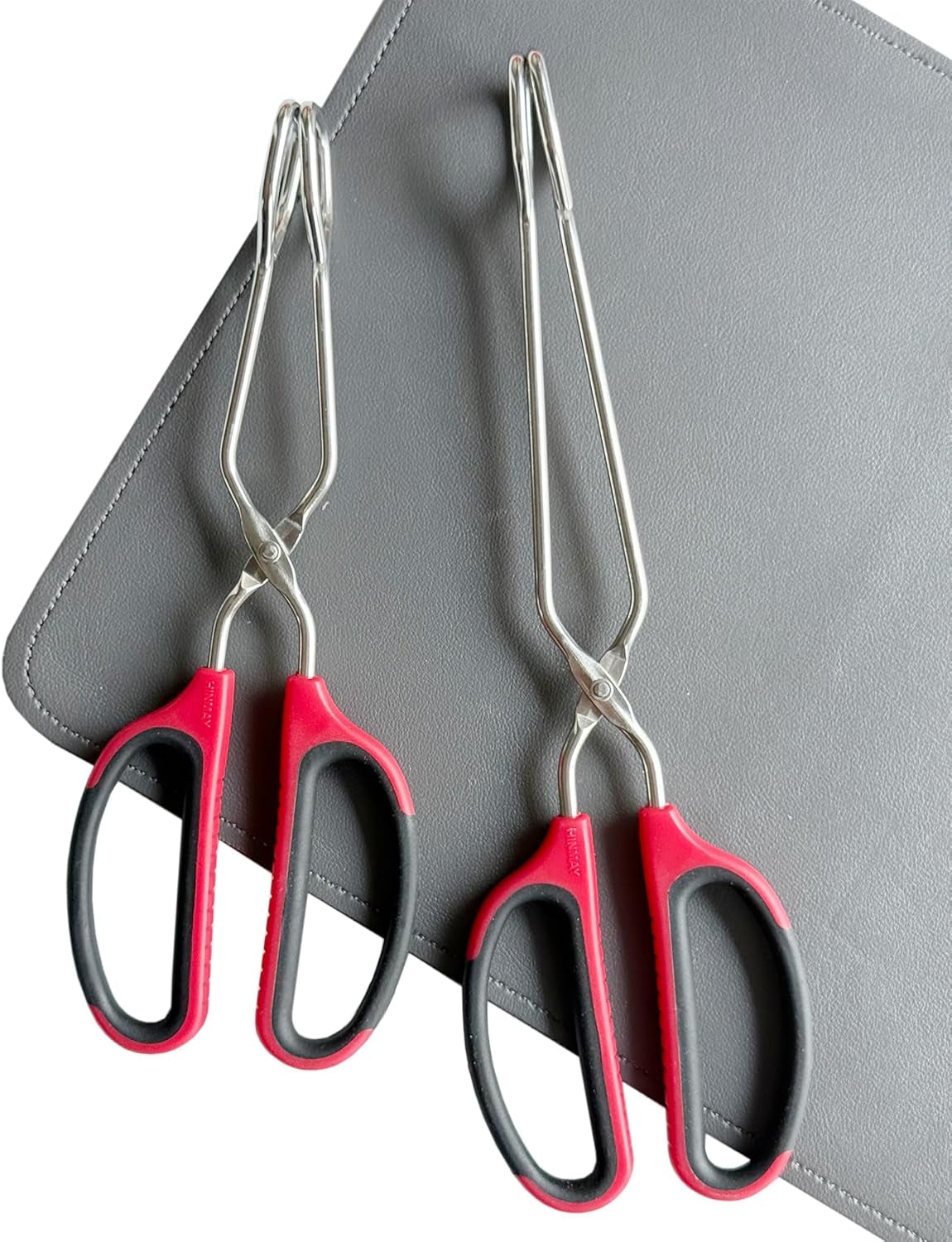 Stainless Steel Scissor Tongs 10-Inch and 12-Inch Set, Set of 2