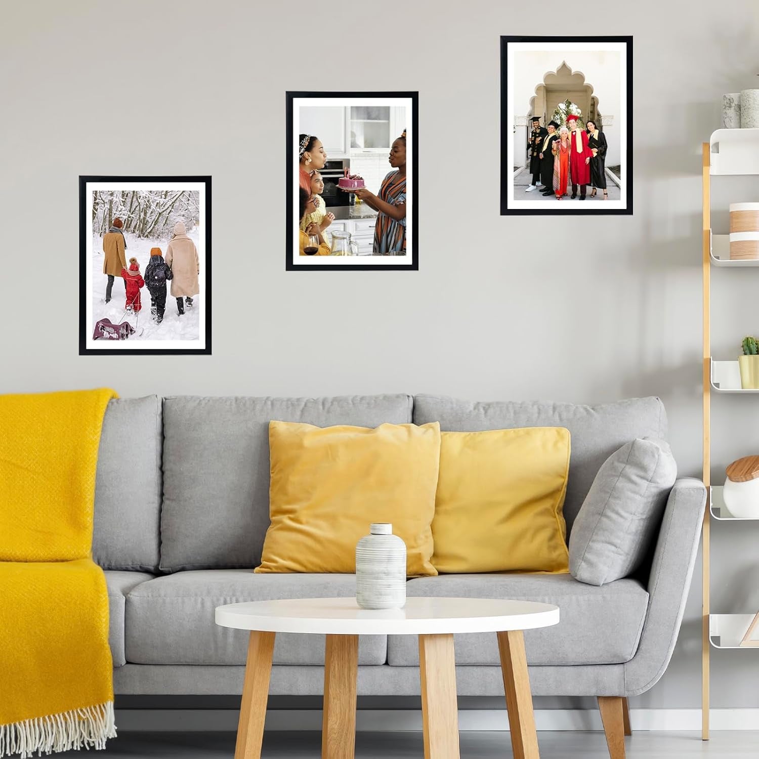 12X16 Black Picture Frame for 30 X 40Cm Diamond Painting Art, Display Photo 12 X 16 or 10 X 14 without Mat, Wall Hanging Large Diamond Painting Frames with Plexiglass