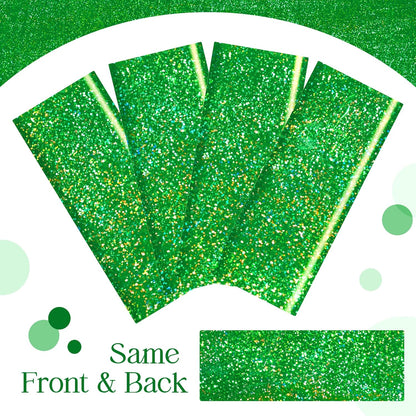 Green Holographic Laser Tablecloth 40" x 108" - Shimmering Plastic Metallic Cover for Jungle Safari, Wild One Baby Shower, and Birthday Party Decorations