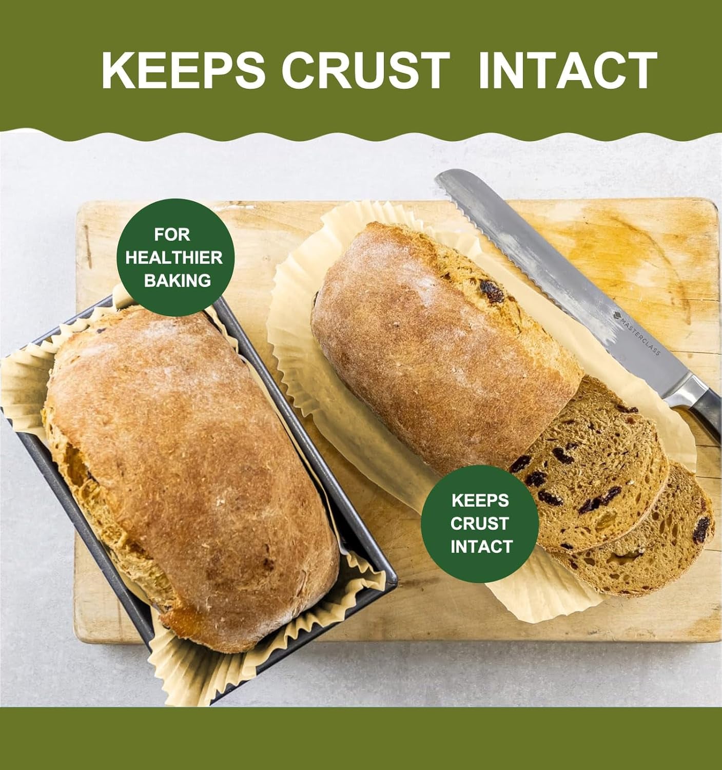 Loaf Pan Liners, 125Pcs Non-Stick Bread Pan Liners, Loaf Pan Parchment Liners, Paper Loaf Pans for Baking, 9X5 Parchment Paper