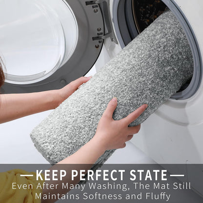 Durable Front Door Mats & Bathroom Rugs Mat, Extra Soft Comfortable Bath Rugs, Non-Slip, Water Absorbent, Thick Bathroom Floor Mats